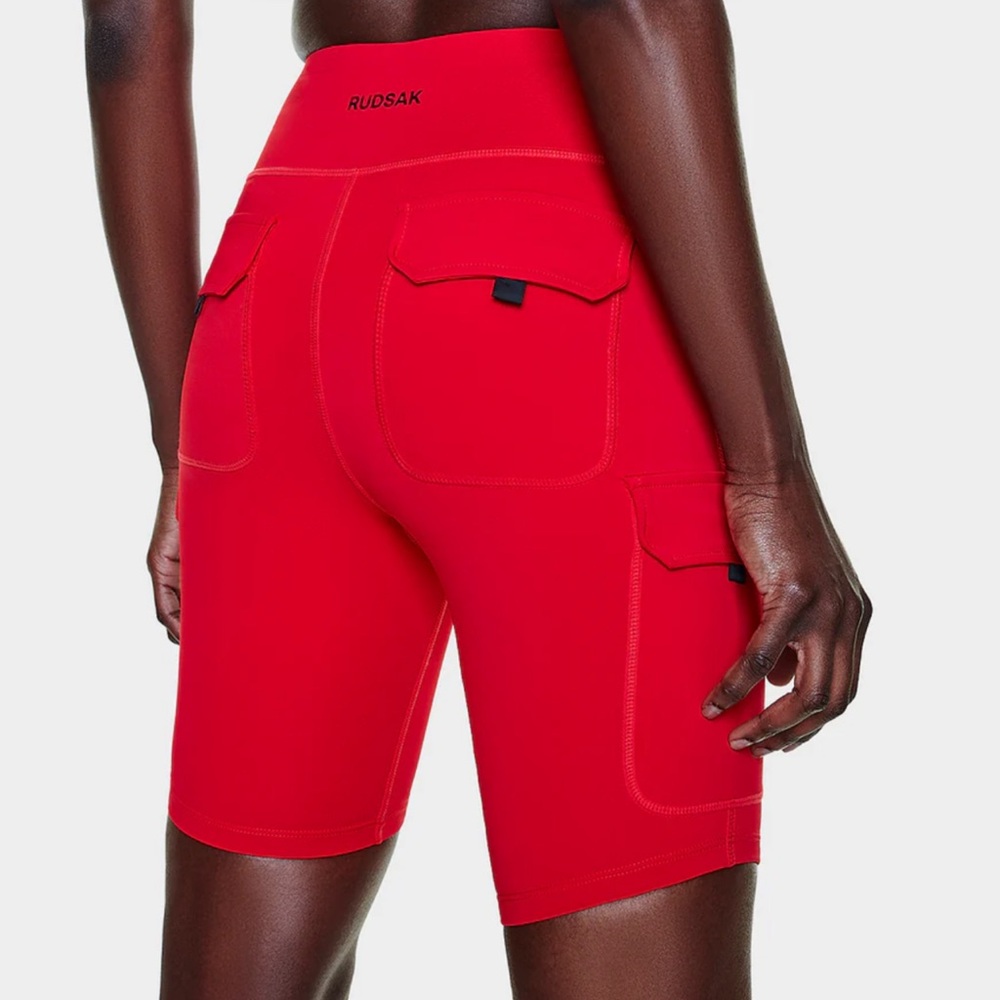 RUDSAK Women's Vibrant Red Bike Shorts